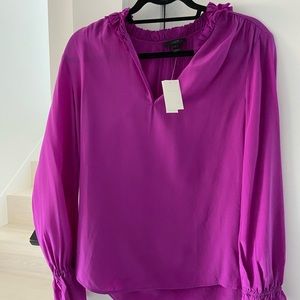 J Crew Magenta Blouse New